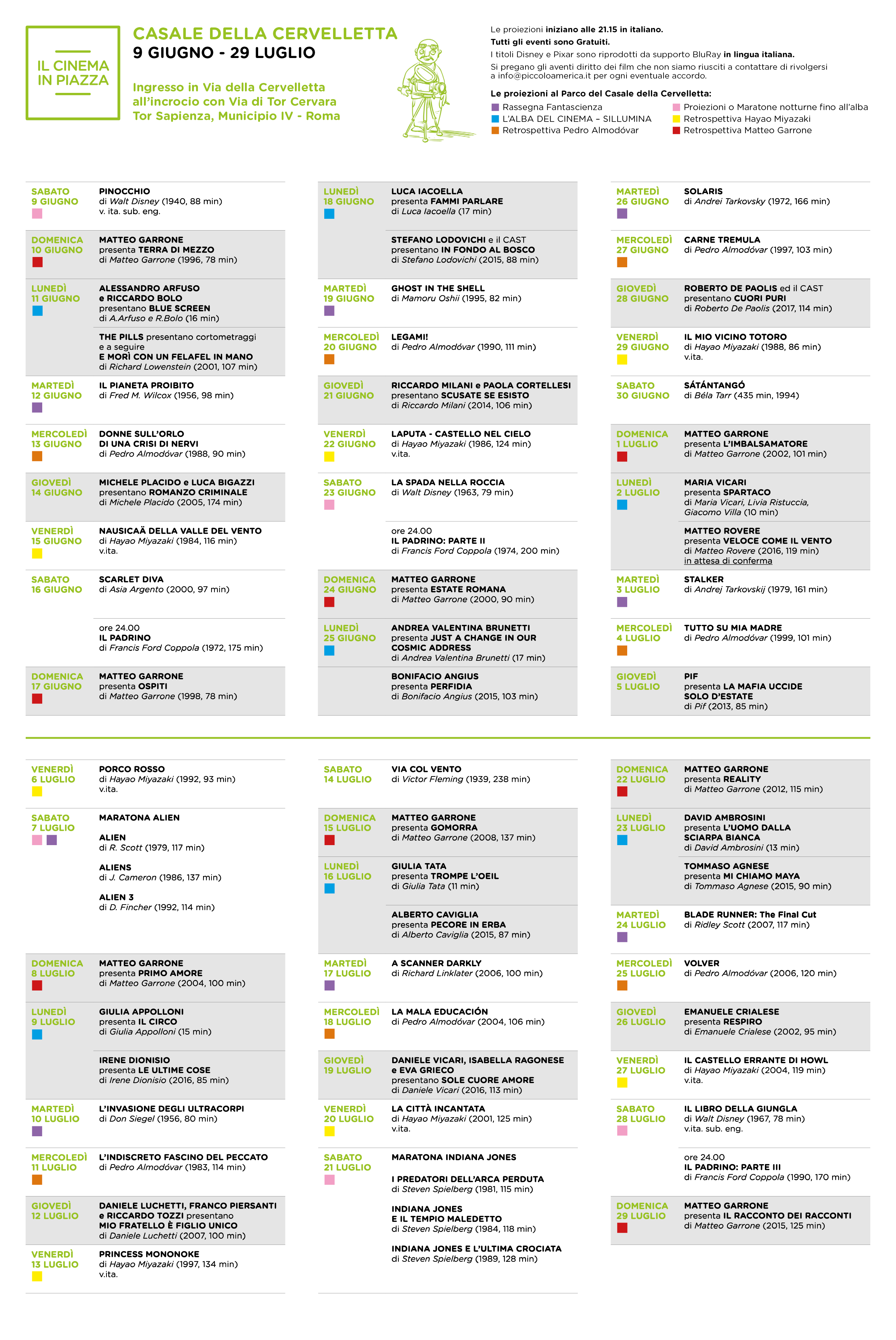 Programma Cervelletta 2018