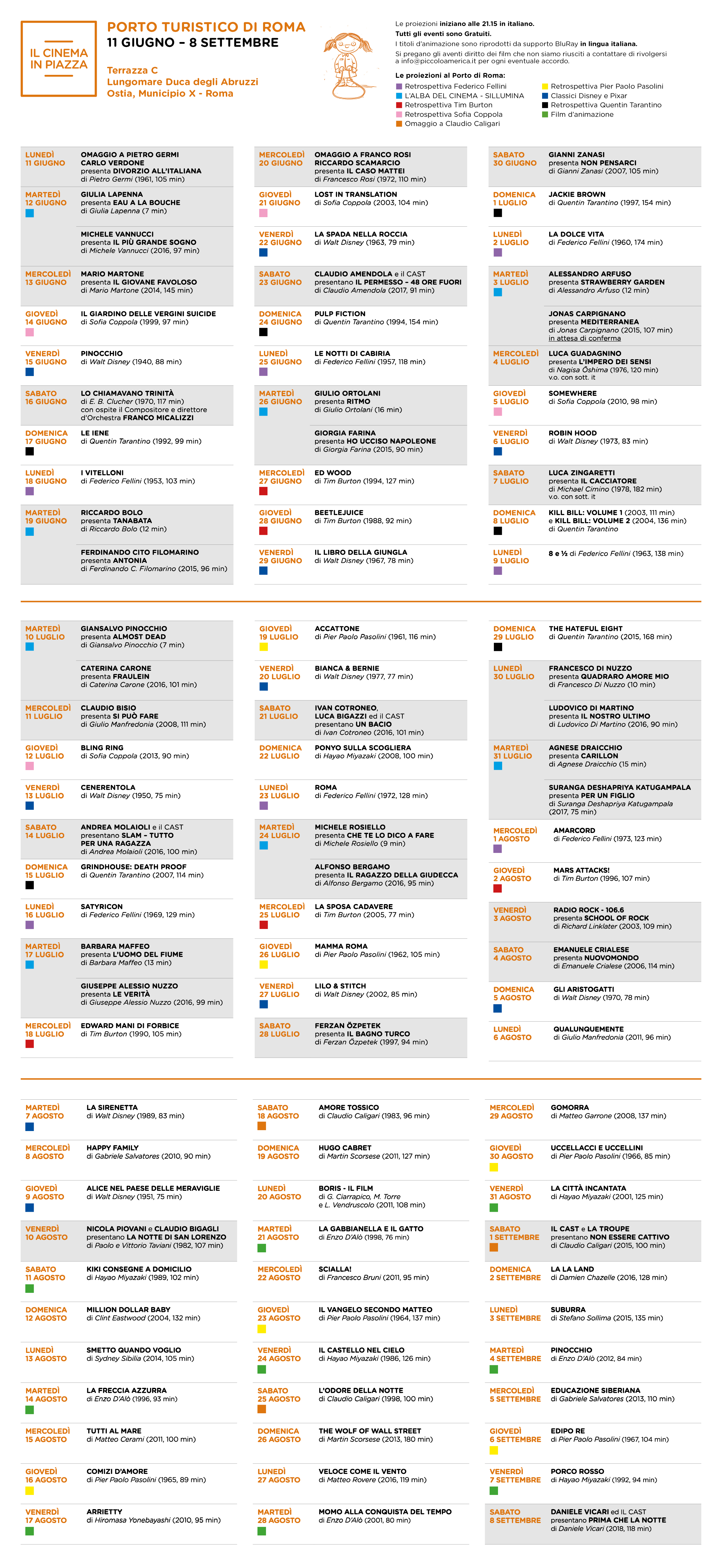 Programma Ostia 2018